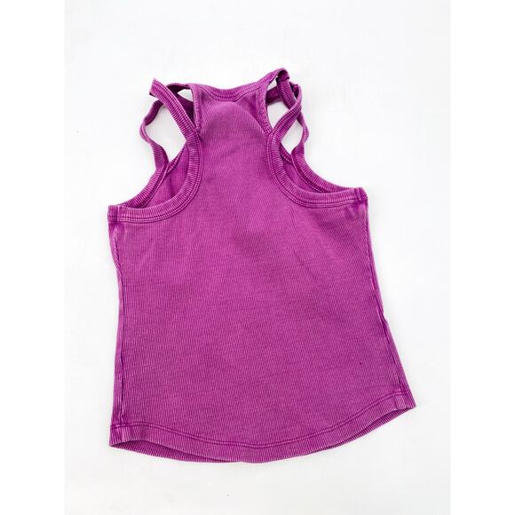 Anthropologie Daily Practice Purple Pink Ribbed Tank - Picture 2 of 3